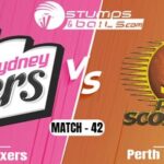 Sydney Sixers have won the toss and have opted to bat against Perth Scorchers
