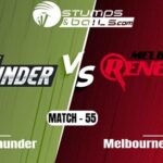 Melbourne Renegades have won the toss and have opted to field against Sydney Thunder