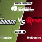 BBL 2021-22: Sydney Thunder vs Melbourne Renegades Match Prediction