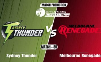BBL 2021-22: Sydney Thunder vs Melbourne Renegades Match Prediction Sydney Thunder vs Melbourne Renegades