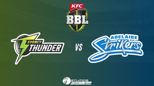 BBL 2021-22: Sydney Thunder vs Adelaide Strikers Match Updates