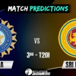India vs Sri Lanka 3rd T20 Match Prediction