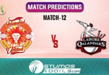 PSL 2022: Islamabad United vs Lahore Qalandars Match Prediction Islamabad United vs Lahore Qalandars Match Prediction