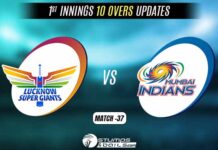 IPL 2022: Lucknow Super Giants vs Mumbai Indians 1st Innings 10 Overs Update LSG vs MI 1st Innings 10 Overs Update
