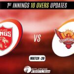 IPL 2022: Punjab Kings vs Sunrisers Hyderabad 1st Innings 10 Overs Update