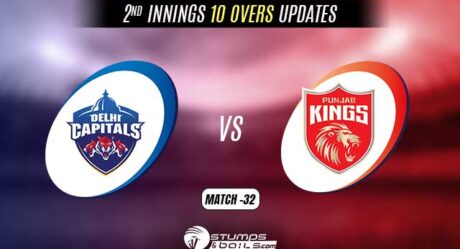 IPL 2022: Delhi Capitals vs Punjab Kings 2nd Innings 10 Overs Update