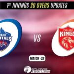 IPL 2022: Punjab Kings vs Delhi Capitals 1st Innings 20 Overs Update