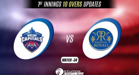 IPL 2022: Rajasthan Royals vs Delhi Capitals 1st Innings 10 Overs Update