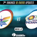 IPL 2022: Mumbai Indians vs Lucknow Super Giants 2nd Innings 10 Overs Update