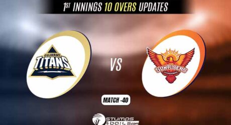 IPL 2022: Gujarat Titans vs Sunrisers Hyderabad 1st Innings 10 Overs Update