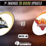 IPL 2022: Gujarat Titans vs Sunrisers Hyderabad 1st Innings Update