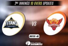 IPL 2022: Gujarat Titans vs Sunrisers Hyderabad 2nd Innings 10 Overs Update GT vs SRH 2nd Innings 10 Overs Update