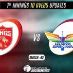 IPL 2022: Lucknow Super Giants vs Punjab Kings 1st Innings 10 Overs Update