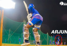 Arjun Tendulkar uproots stumps of IPL expensive player, Ishan Kishan; video goes viral Arjun uproots stumps of IPL expensive player