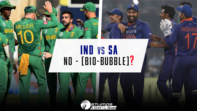 India vs South Africa: Bio-bubbles