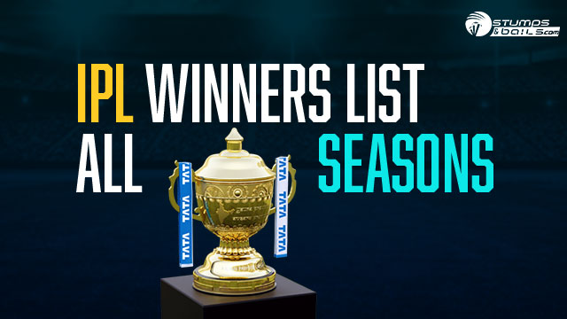 IPL Winners List All Seasons
