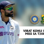 Virat Kohli likely to miss SA T20I Series?