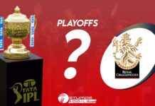 How many times RCB qualified for playoffs? How many times did RCB go to the playoffs?