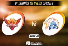IPL 2022: Chennai Super Kings vs Sunrisers Hyderabad 1st Innings 20 Overs Update CSK vs SRH 1st Innings Update