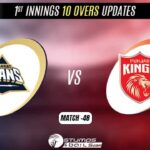 IPL 2022: Gujarat Titans vs Punjab Kings 1st Innings 10 Overs Update