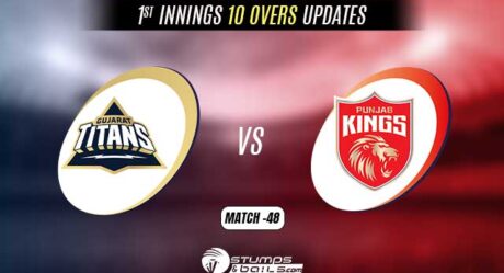 IPL 2022: Gujarat Titans vs Punjab Kings 1st Innings 10 Overs Update