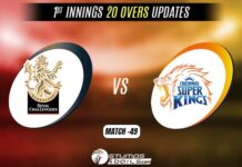 IPL 2022 RCB vs CSK Live Updates: Lamror and Karthik Power Bangalore to 173-8 After 20 Overs RCB vs CSK Live Updates - 1st Inn 20 over