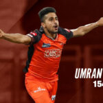 Umran Malik clocks 154 Kph against CSK, records the fastest ball of IPL 2022