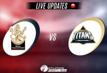 RCB vs GT Live Match Update: Captain’s knock by Hardik Pandya helps Gujarat Titans to 168/5 against RCB RCB vs GT Live Match Update