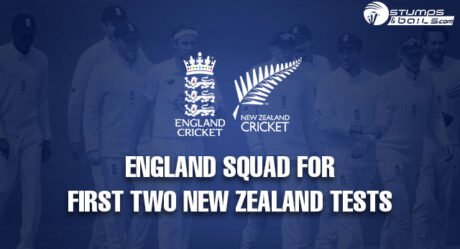 England Announce Squad For First Two New Zealand Tests