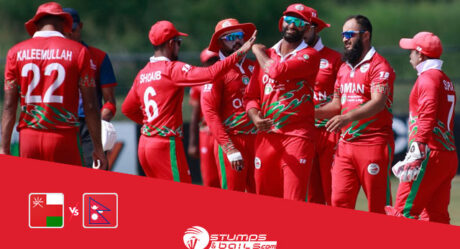 Oman wins against Nepal Headlines in league 2 of the ICC world cup triangular series