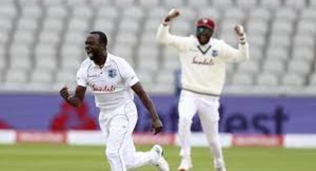 West Indies are on the verge of winning after a five-fer by Kemar Roach