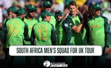 Cricket South Africa Announces South Africa Men’s Squad For UK Tour South Africa Men's Squad