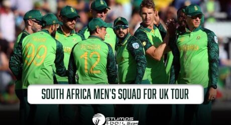 Cricket South Africa Announces South Africa Men’s Squad For UK Tour