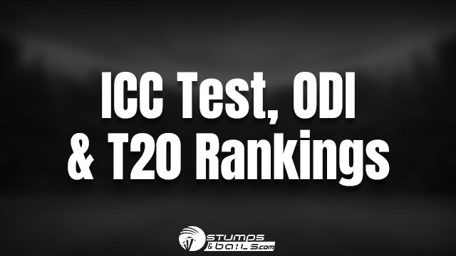 New ICC Rankings – Test, ODI and T20I Rankings – Stumpsandbails