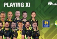 Australia announce playing XI for first T20 against Sri Lanka Australia T20 squad for Sri Lanka
