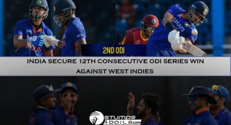 India secure 12th consecutive ODI series win against West Indies