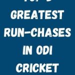 5 Highest Run-chases In ODI History