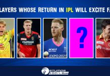 5 Players Whose Return In IPL Will Excite Fans Players Whose Return To IPL