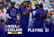 IND Vs ENG 3rd ODI Playing XI