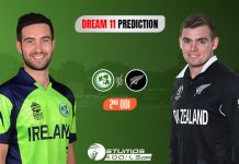 NZ Vs IRE 2nd ODI Dream 11 Prediction
