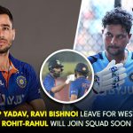 Kuldeep Yadav, Ravi Bishnoi leave for West Indies, Rohit-Rahul will join squad soon