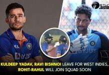 Kuldeep Yadav, Ravi Bishnoi leave for West Indies, Rohit-Rahul will join squad soon India's T20 squad for West Indies