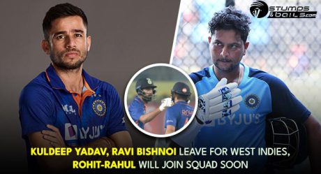 Kuldeep Yadav, Ravi Bishnoi leave for West Indies, Rohit-Rahul will join squad soon