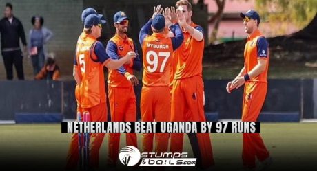ICC World Cup Qualifier B: Netherlands beat Uganda by 97 runs