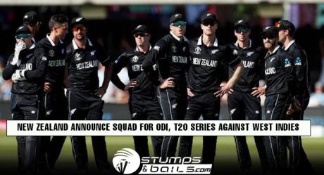 New Zealand announce squad for ODI, T20 series against West Indies