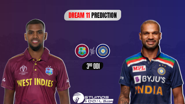 IND Vs WI 3rd ODI Dream 11 Prediction