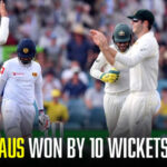 Sri Lanka gets defeated, giving Australia a 10-wicket victory