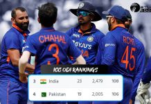 India Overtakes Pakistan in the ICC ODI rankings ICC ODI rankings