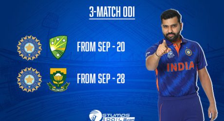 India To Play 3-Match ODI Series Against Australia And South Africa Before T20 World Cup