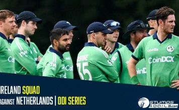 Ireland announce squad for ODI series against Netherlands Ireland squad against Netherlands